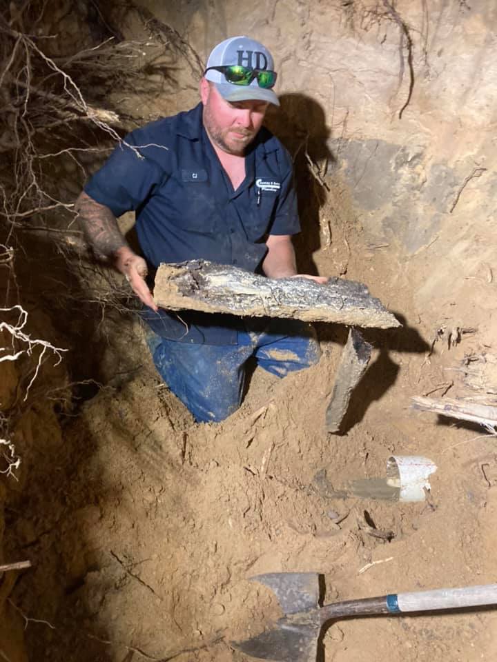 Plumbing repair work